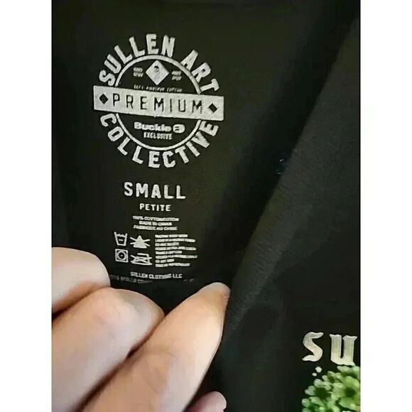 Sullen Men's Get Shamrocked Standard Black Short Sleeve Shirt Sz S CR6 Excellent - Picture 6 of 7